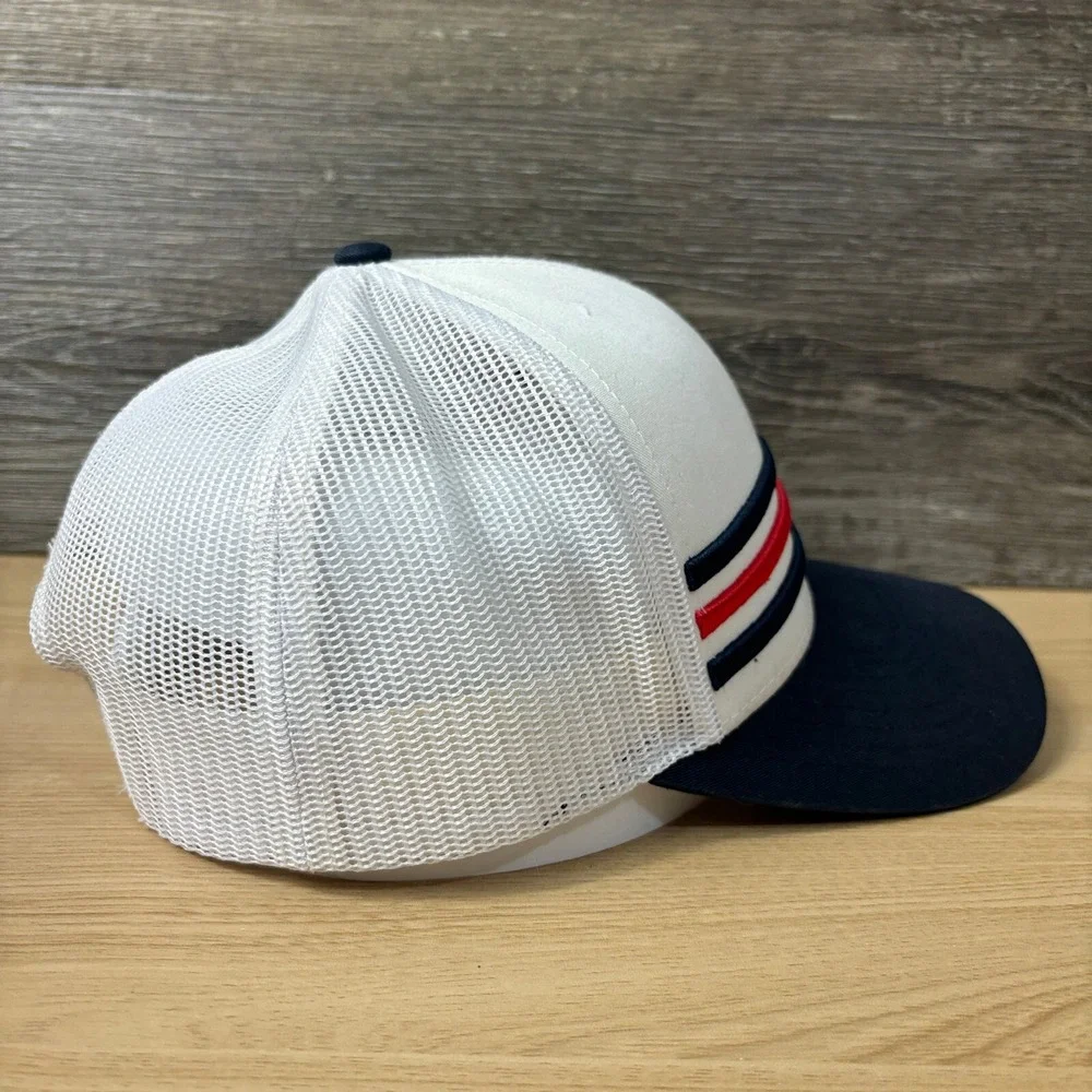 Hockeyak Hat Cap Snap Back White Blue Red‎ Adjustable